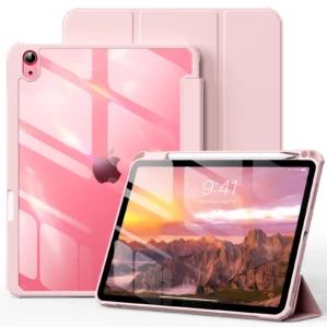 ZOYU Case iPad 10th Gen with Pencil Holder,for iPad 7/8/9th Air11 4/5th Gen Pro 11 12.9 13 Mini Cover with Clear Back Shell Case