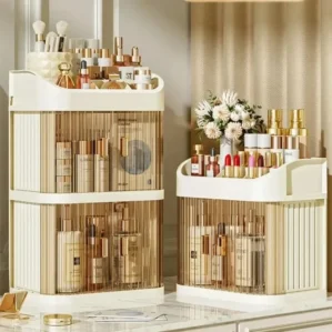 Makeup Storage Box Dust-proof Cosmetic Organizer Large Capacity