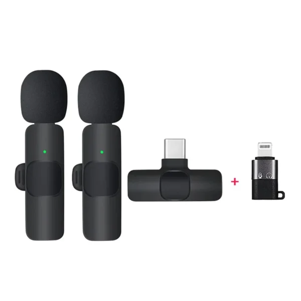 Wireless Lavalier Microphone Portable Audio Video Recording Mic for iPhone Android Long battery Live Tiktok Broadcast Gaming - Image 6