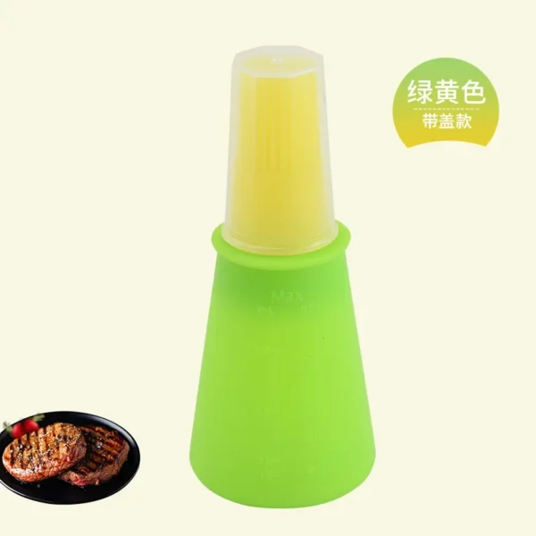 Silicone Oil Bottle Brush Oil Dispenser Bottle With Barbecue Brush High Temperature Resistant Basting Brush Kitchen BBQ Tools - Image 12