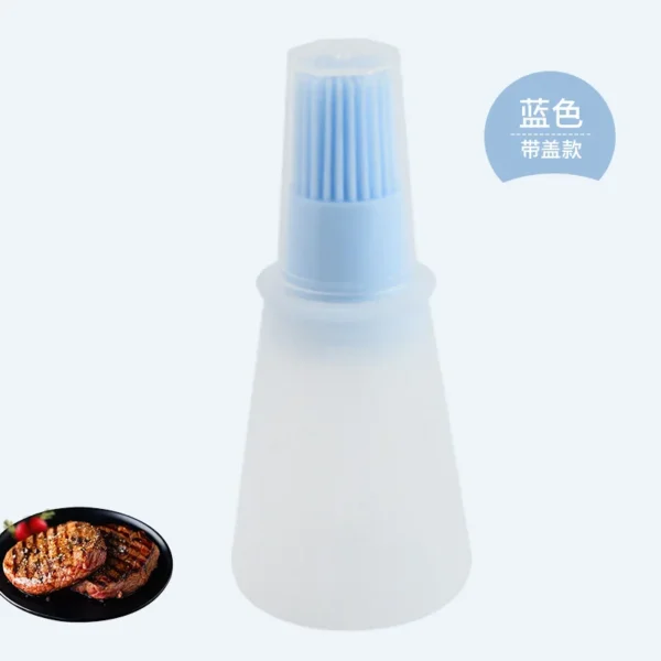 Silicone Oil Bottle Brush Oil Dispenser Bottle With Barbecue Brush High Temperature Resistant Basting Brush Kitchen BBQ Tools - Image 10