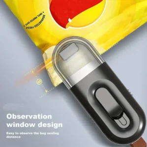 2 IN 1 USB Chargable Mini Bag Sealer Heat Sealers With Cutter Knife Rechargeable Portable Sealer For Plastic Bag Food Storage