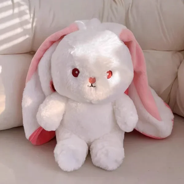 Cute Strawberry Carrot Rabbit Plush Toy Stuffed Creative Into Fruit Transform Baby Cuddly Bunny Doll 25cm for Kid Birthday Gift - Image 4