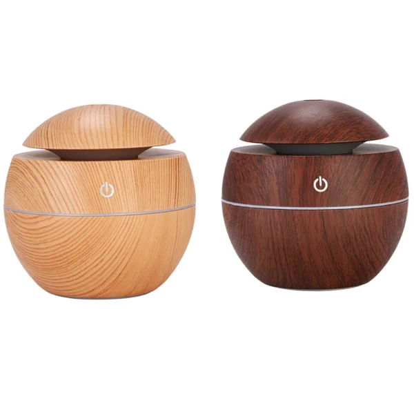Humidifier Electric Air Aroma Diffuser Wood Ultrasonic Air Humidifier Essential Oil Aromatherapy Cool Mist Maker for Bedroom - Image 5