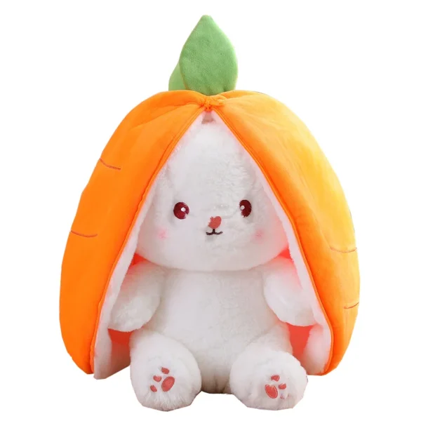 Random 1 Pcs 18cm Cute Stuffed Toys Strawberry Rabbit Radish Rabbit Plush Toys Zipper Doll - Image 8