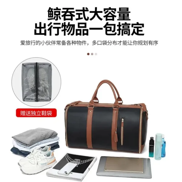 Storage luggage bag, suit travel storage bag, men's suit travel bag, hand-held folding bag, fitness bag, storage bag - Image 5
