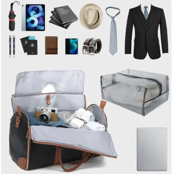 Storage luggage bag, suit travel storage bag, men's suit travel bag, hand-held folding bag, fitness bag, storage bag - Image 2