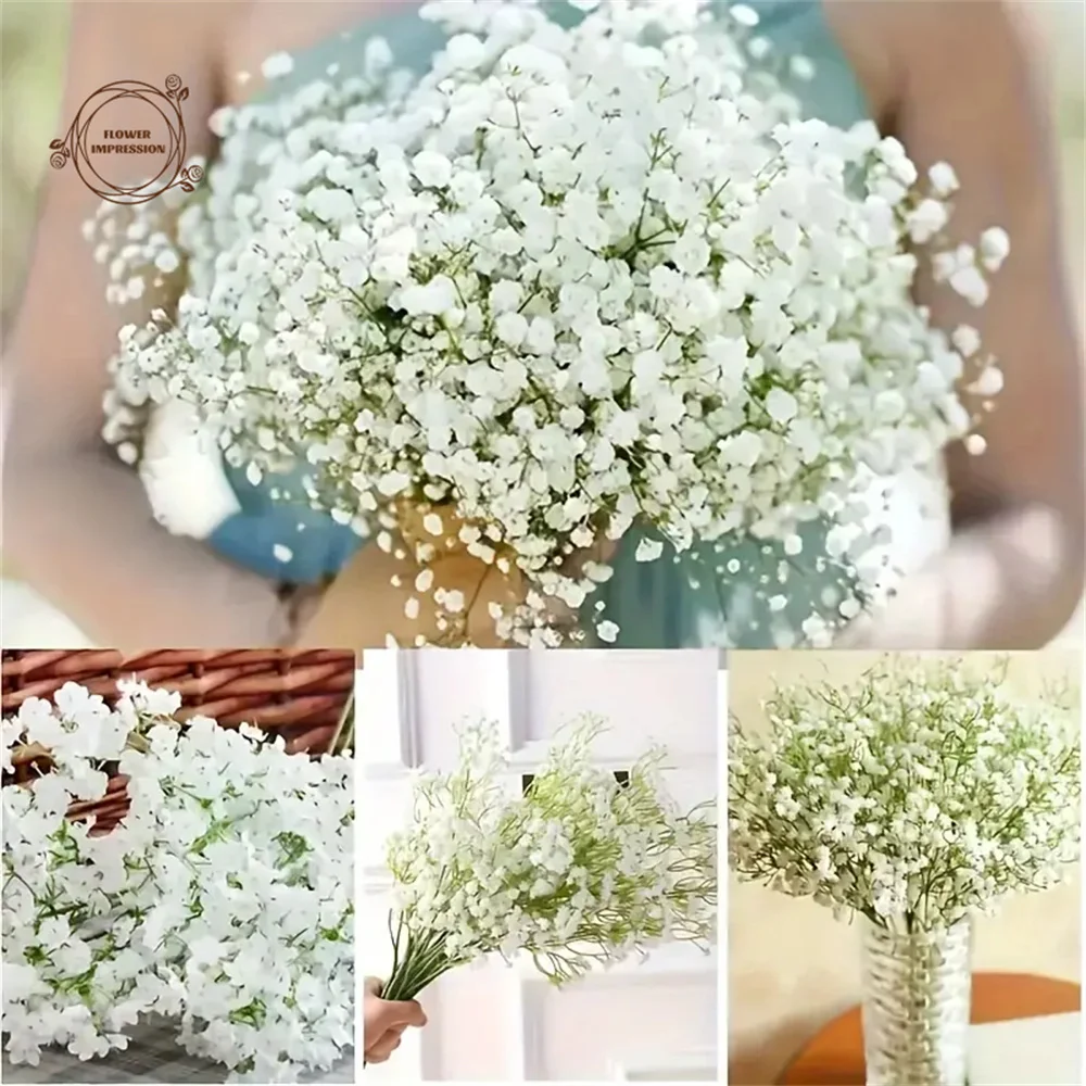 30pcs Artificial Baby's Breath Flowers Real Touch Gypsophila Suitable For Wedding Bride Engagement Home Ornament Room Decoration - Image 2