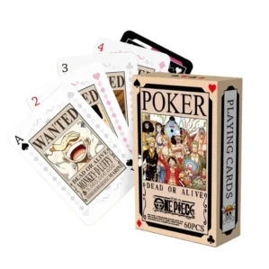 Anime ONE PIECE Poker Toy Game Cards Monkey D Luffy Roronoa Zoro Hardcover Collection Children Gifts