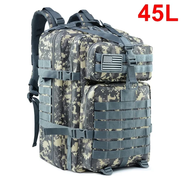 QT&QY 30/45L Man Tactical Backpacks HkingTraveling Bags Survival Outdoor 3P Assault Pack EDC Molle Pack For Trekking Hunting Bag - Image 8