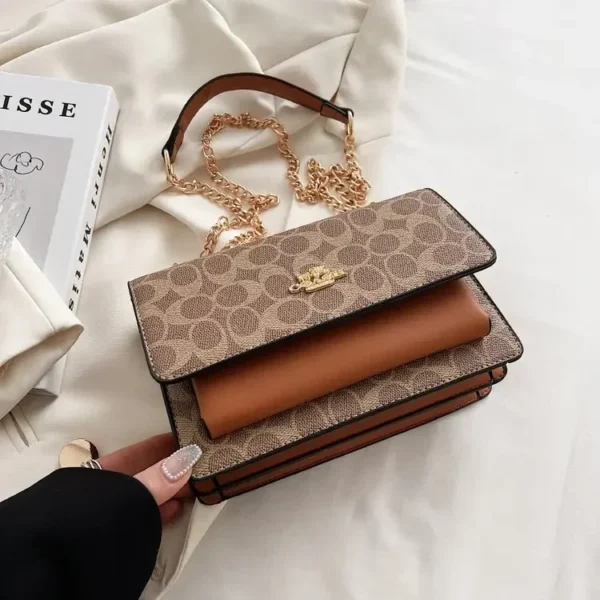 2025 New Women's Bag European and American Style Crossbody Small Square Bag with Multi-compartments As A Stylish Small Backpack - Image 4