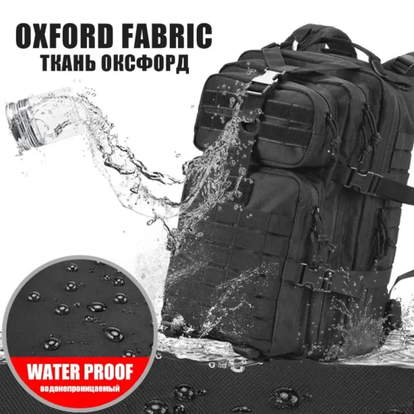 QT&QY 30/45L Man Tactical Backpacks HkingTraveling Bags Survival Outdoor 3P Assault Pack EDC Molle Pack For Trekking Hunting Bag - Image 3