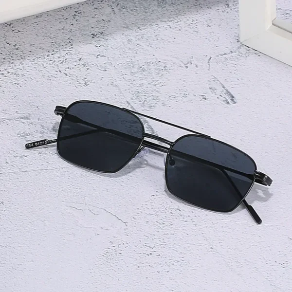 Dropshipping Fashion Square Sunglasses Men Women Metal Sun Glasses Retro Sun Glasses Vintage High Quality Gafas Oculos De Sol - Image 2