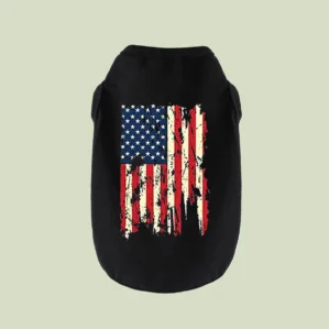 Dog Clothes American Flag Printed for Dog Shirt Popsicle 4th of July Funny Graphic T Shirts Small Large Dog Sport Vest Pet