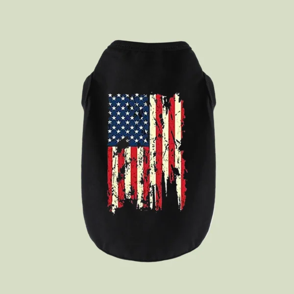 Dog Clothes American Flag Printed for Dog Shirt Popsicle 4th of July Funny Graphic T Shirts Small Large Dog Sport Vest Pet
