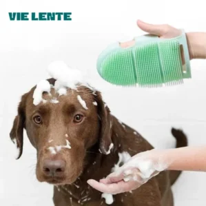 Bathroom Pet Dog Cat Puppy Bathing Brush Soft Silicone Massager Gloves Shower Gel Clean Tools Comb Cleaning Grooming Supplies