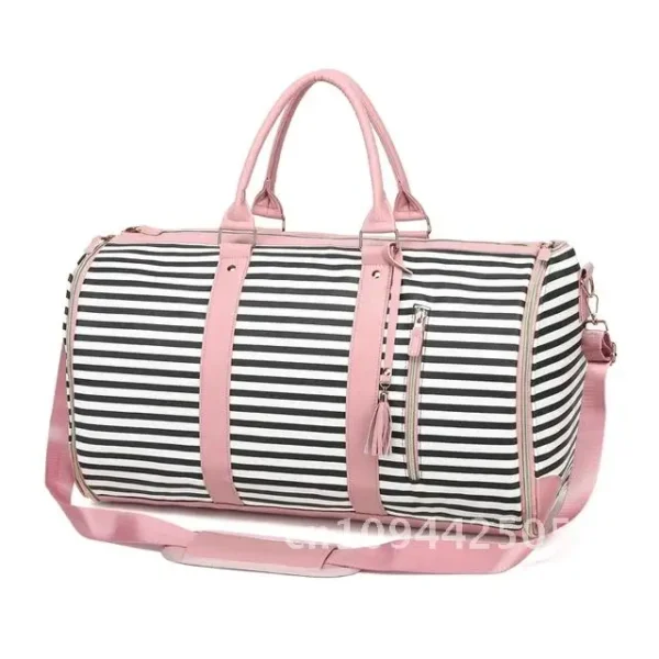1pc Foldable PU Travel Convenient Carry-on Clothing Bag Women's Bag Bag Leather Business Duffel Women's Large Travel - Image 9