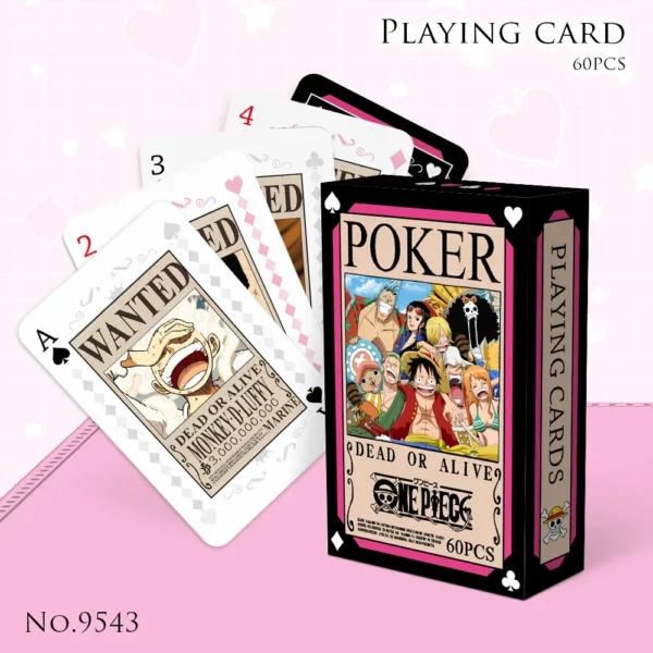 Anime ONE PIECE Poker Toy Game Cards Monkey D Luffy Roronoa Zoro Hardcover Collection Children Gifts - Image 8