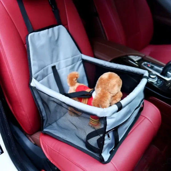 Premium Dog/Cat Car Seat Cushion with Waterproof Hanging Bag - Safe and Comfortable Travelling Experience - Image 2