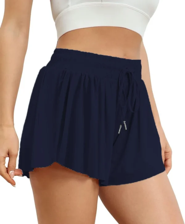 2024 Europe and America women's 2-in-1 running shorts Casual summer sports shorts - Image 2