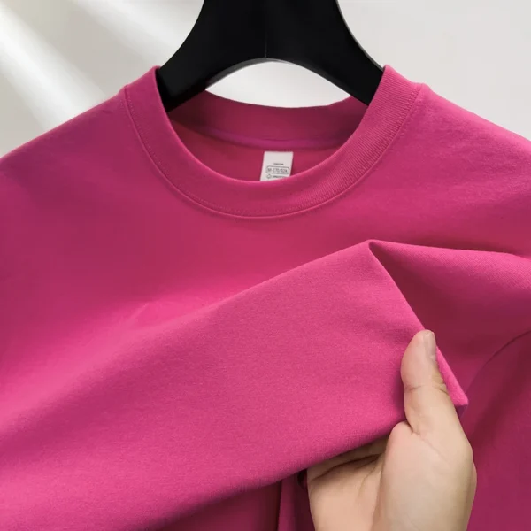100% pure cotton summer high-end brand men's short sleeve round neck fashionable style half sleeved top breathable T-shirt - Image 12