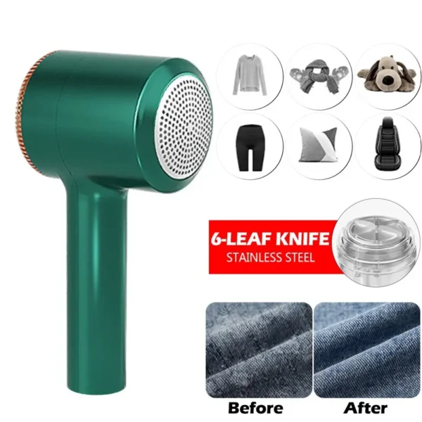 Lint Remover For Clothes Usb Electric Rechargeable Hair Ball Trimmer Fuzz Clothes Sweater Shaver Reels Removal Device - Image 3