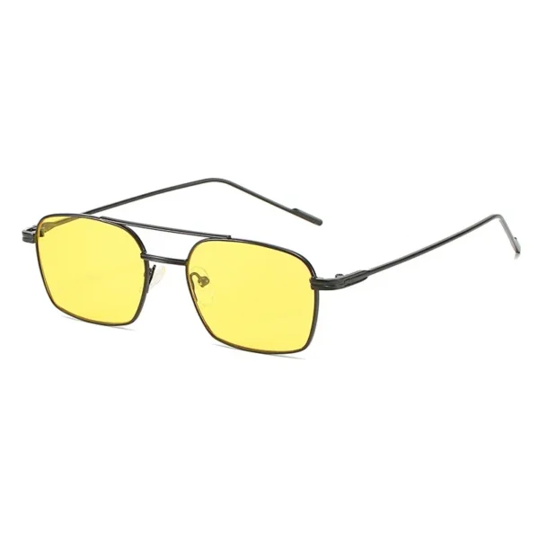 Dropshipping Fashion Square Sunglasses Men Women Metal Sun Glasses Retro Sun Glasses Vintage High Quality Gafas Oculos De Sol - Image 5