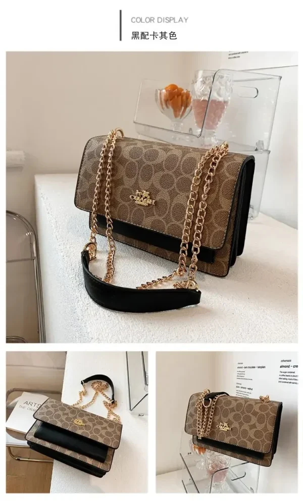 2025 New Women's Bag European and American Style Crossbody Small Square Bag with Multi-compartments As A Stylish Small Backpack - Image 6