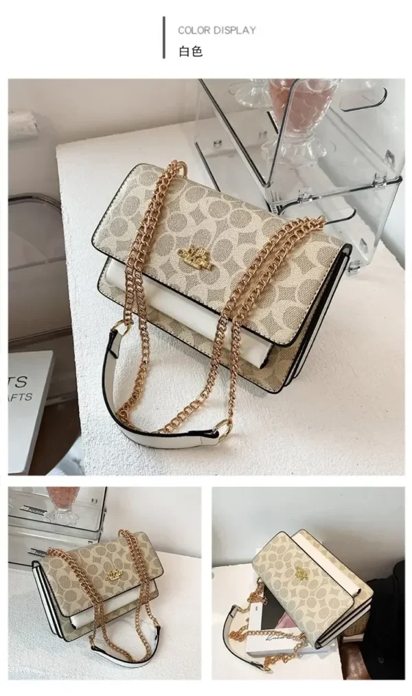 2025 New Women's Bag European and American Style Crossbody Small Square Bag with Multi-compartments As A Stylish Small Backpack - Image 9