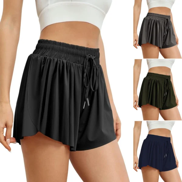 2024 Europe and America women's 2-in-1 running shorts Casual summer sports shorts