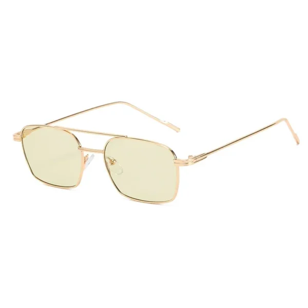 Dropshipping Fashion Square Sunglasses Men Women Metal Sun Glasses Retro Sun Glasses Vintage High Quality Gafas Oculos De Sol - Image 8