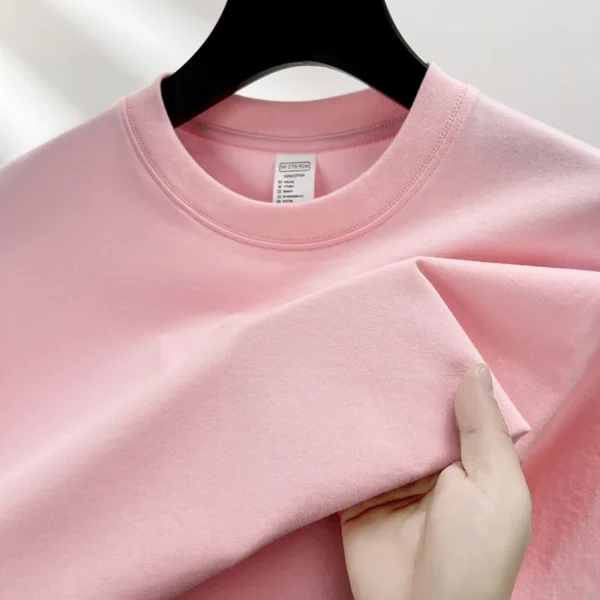 100% pure cotton summer high-end brand men's short sleeve round neck fashionable style half sleeved top breathable T-shirt - Image 10