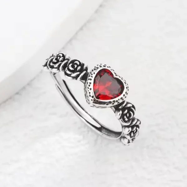 Sam Panda 925 Sterling Rings for Women Simple Geometric Handmade Irregular Retro Ring Gold Zircon Allergy For Birthday Gift - Image 15