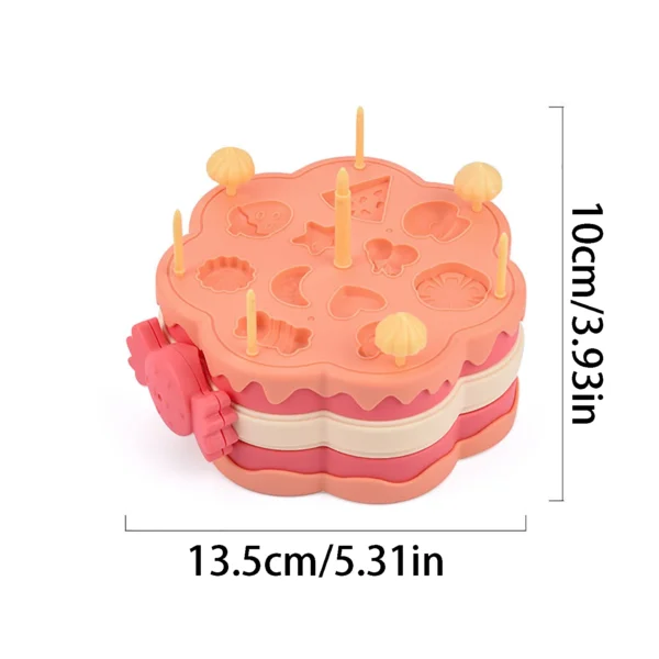 Children's Colored Mud Burger Noodle Machine Toy Rubber Mud Non toxic Mold Tool Set Handmade Clay Girl - Image 2