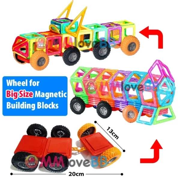 Magnets Toys for Kids Big Size Plus Magnetic Blocks for Children Designer Constructor Set Toys for Boys Building Blocks - Image 4