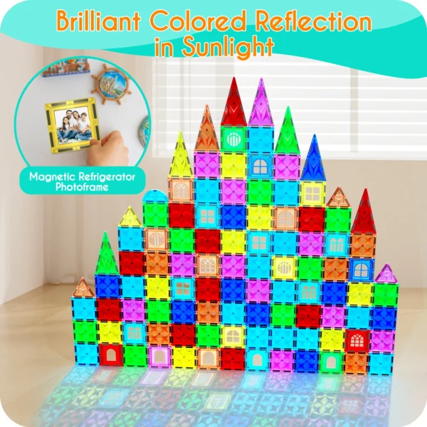 EDUCIRO Magnetic Building Blocks Construction Set Building Puzzle Tiles  Educational Game Children Montessori Toys Gifts - Image 2