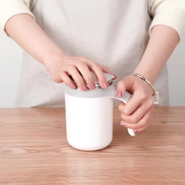 Portable Automatic Stirring Cup Mug Rechargeable Coffee Electric Stirring Stainless Steel Magnetic Rotating Blender Stirring Cup - Image 3