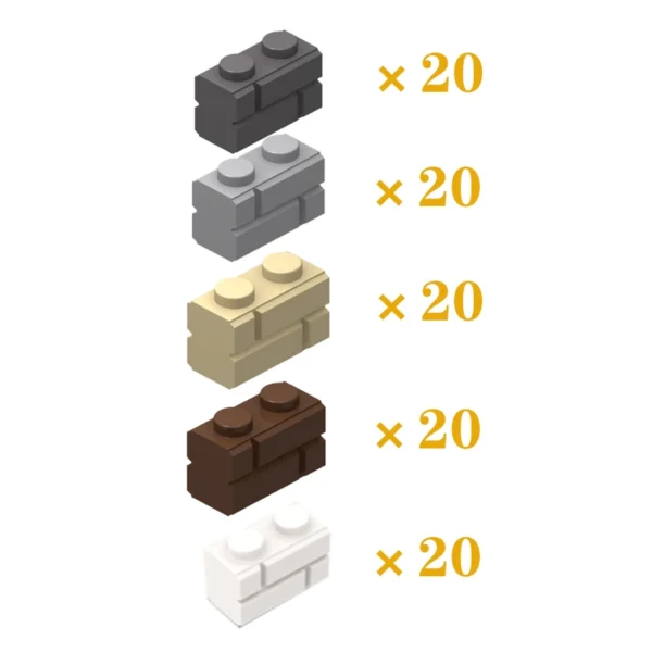 DIY Building Blocks Figures City MOC Thick Wall Bricks Educational Creative Toys for Children Size Compatible with All Brands - Image 46
