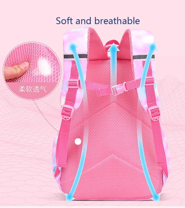 Children's Shoulder Bag Girl Backpack School Bag Purple Travel Teen Schoolbag Primary Kawaii Cute Waterproof Kid Girl Backpack - Image 2