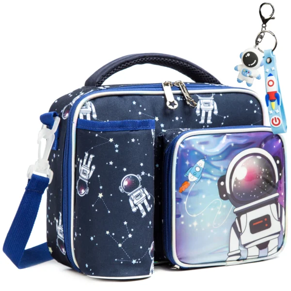 Kids Insulated Bag Lunch Bag Kids Lunch Bags Astronaut Reusable Cooler Lunch Bag Gifts for Boys - Image 7