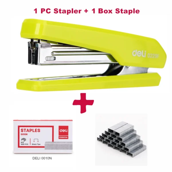 Deli Colorful Mini Stapler NO.10 Metal Effortless Fashion Staplers With Portable Compact Kawaii Stationery Shool Office Supplies - Image 9