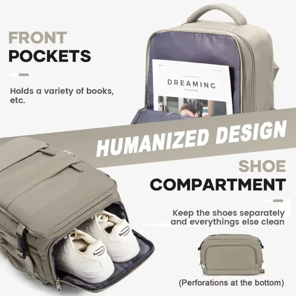 Backpack Travel 40x20x25 Ryanair Fashion Laptop Bag Women Waterproof backpack Cabin Bag Carry ons Notebook Backpack School Bag - Image 2