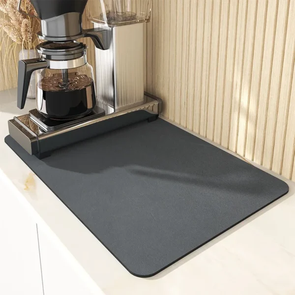 Kitchen Super Absorbent Mat Coffee Dish Draining Mat Drying Mat Quick Dry Bathroom Drain Pad Tableware Mat Faucet Placemat