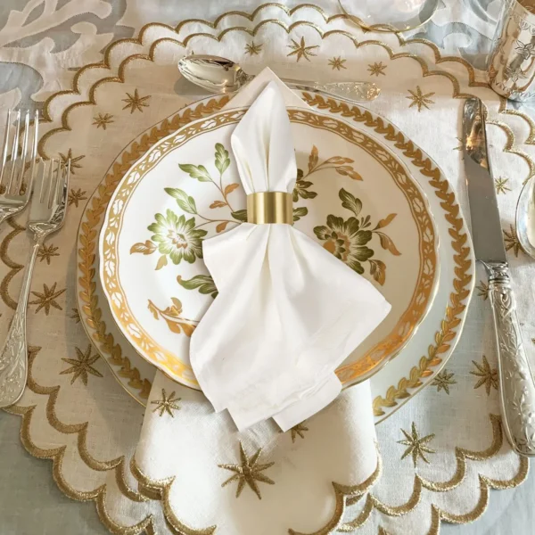 6 pcs Brushed Brass Napkin Rings Matt Gold Serviette Holder Gold Napkin Rings Gift Box Quality Solid Brass Decorations - Image 2