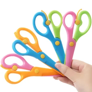 Plastic DIY Scissors New Handmade Supplies Round Head Safe Scissors Office School Students Artclass Stationery Cuttings Tool ZYF