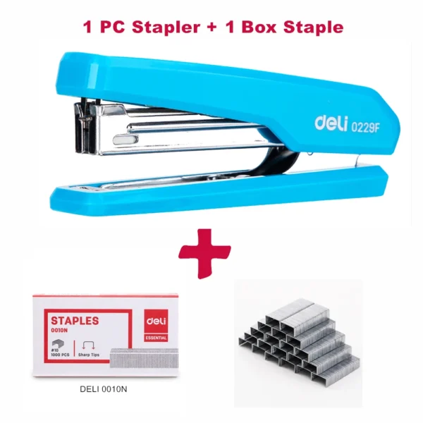 Deli Colorful Mini Stapler NO.10 Metal Effortless Fashion Staplers With Portable Compact Kawaii Stationery Shool Office Supplies - Image 8
