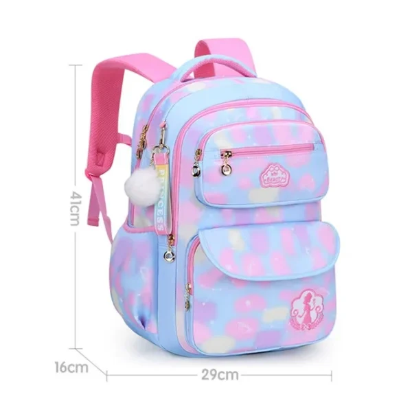 Children's Shoulder Bag Girl Backpack School Bag Purple Travel Teen Schoolbag Primary Kawaii Cute Waterproof Kid Girl Backpack - Image 9