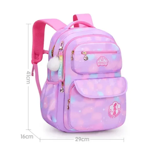 Children's Shoulder Bag Girl Backpack School Bag Purple Travel Teen Schoolbag Primary Kawaii Cute Waterproof Kid Girl Backpack - Image 10
