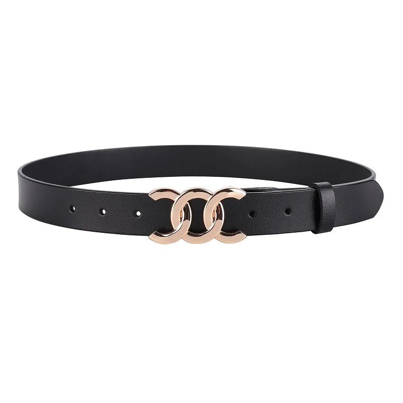 Europe and the United States hot ladies leather belt decorative western pants girdle belt female cowhide retro belt - Image 9