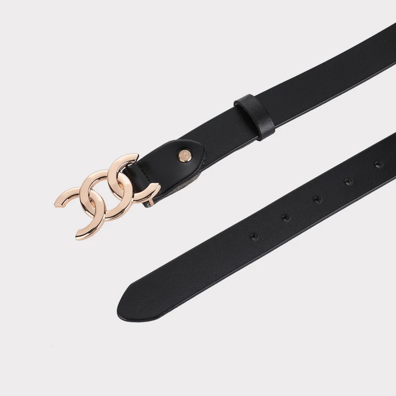 Europe and the United States hot ladies leather belt decorative western pants girdle belt female cowhide retro belt - Image 5